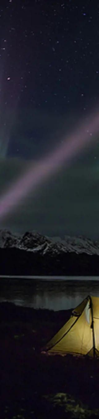 Schlafe unter den Polarlichtern Grönlands